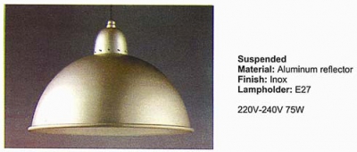 
ОСВ.ТЯЛО-ВИСЯЩО Е27 220V/75W ИНОКС АС.3ХF37
