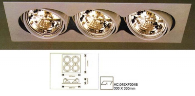 
ОСВ.ТЯЛО-СПОТ МХЛ G53/4х70W АСА АС.045XF004B